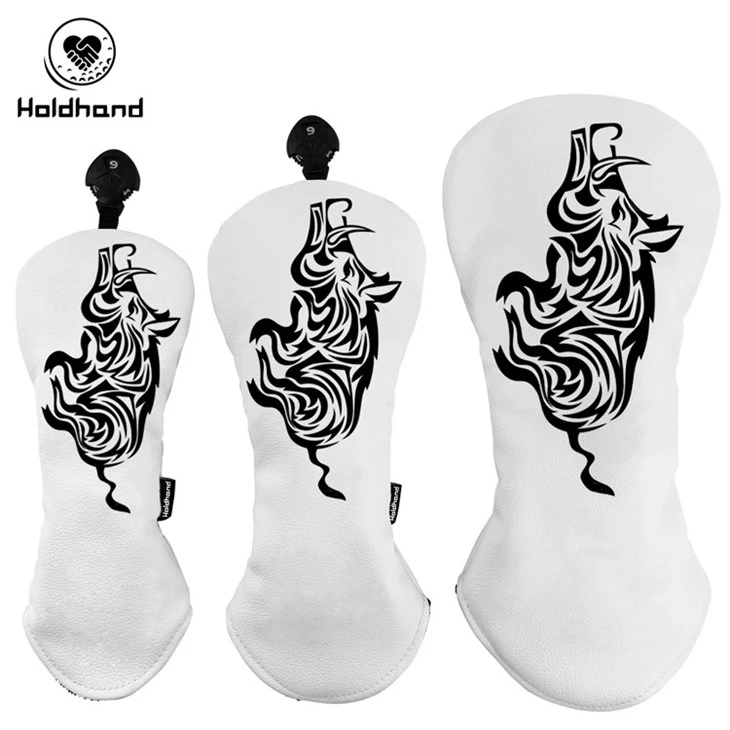 Personalized Golf Club Covers: PU Leather Flower Design + Logo Printing suppliers