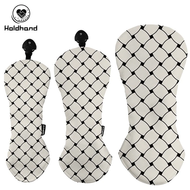 Personalized Golf Club Covers: PU Leather Flower Design + Logo Printing factory