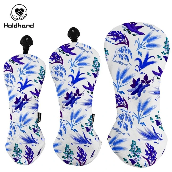 Personalized Golf Club Covers: PU Leather Flower Design + Logo Printing best