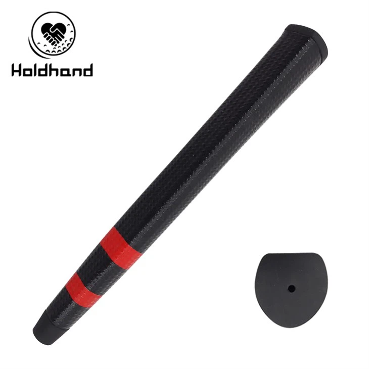 Materiale in pelle PUOEM disponibile Impugnatura per putter da golf rossa con logo personalizzato