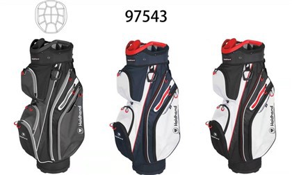 Borsa da golf premium con 14 divisori-su tutta la lunghezza.