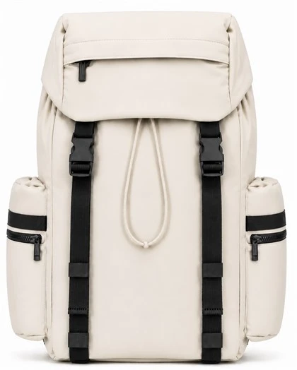 Borsa rolltop premium bianca osso