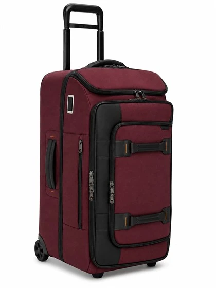 Borsone da viaggio in nylon bordeaux