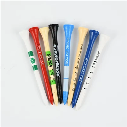 Accessori da golf personalizzabili T-shirt da golf con logo personalizzato professionale T-shirt da golf in bambù e plastica in legno