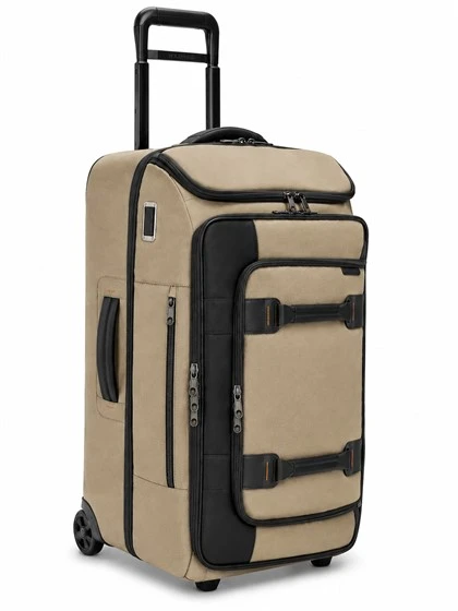 Borsa da viaggio con rullo in nylon arenaria