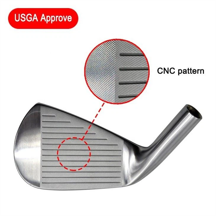 Forged 1020 Carbon Steel CNC Milling USGA Approved Cavity Golf Clubs Irons