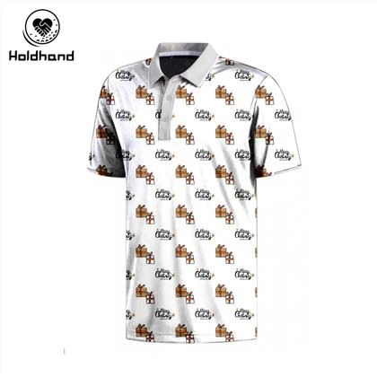 Personalizzazione all'ingrosso Polo da golf in poliestere Spandex da uomo Polo da golf Tee