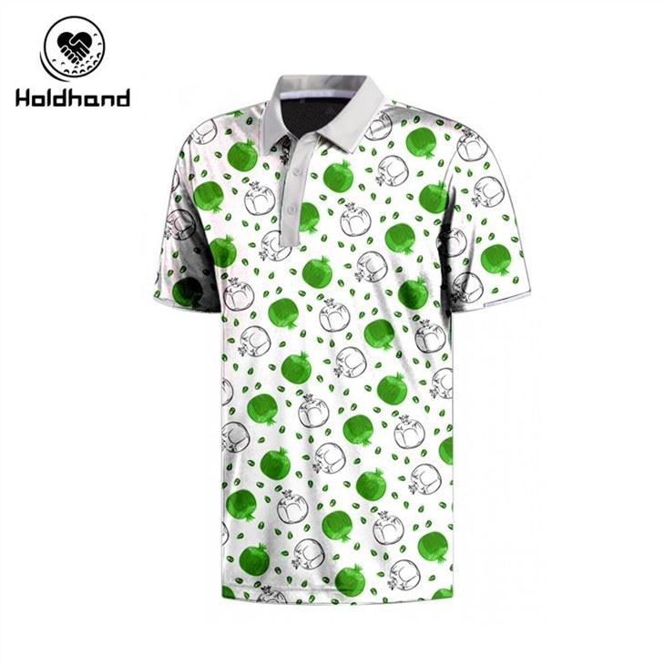 Wholesale Customised Sublimation Printing 100% Polyester Golf Polo For Men